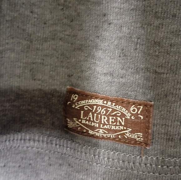 Lauren Ralph Lauren Womens Suede Elbow Patch Shirt with Zipper - Picture 3 of 5